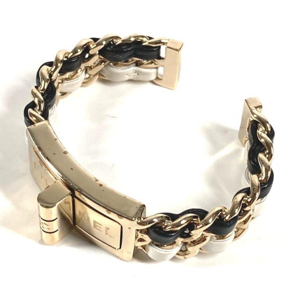 Chanel Bangle CC Logo Chain Metal Black - Picture 7 of 8